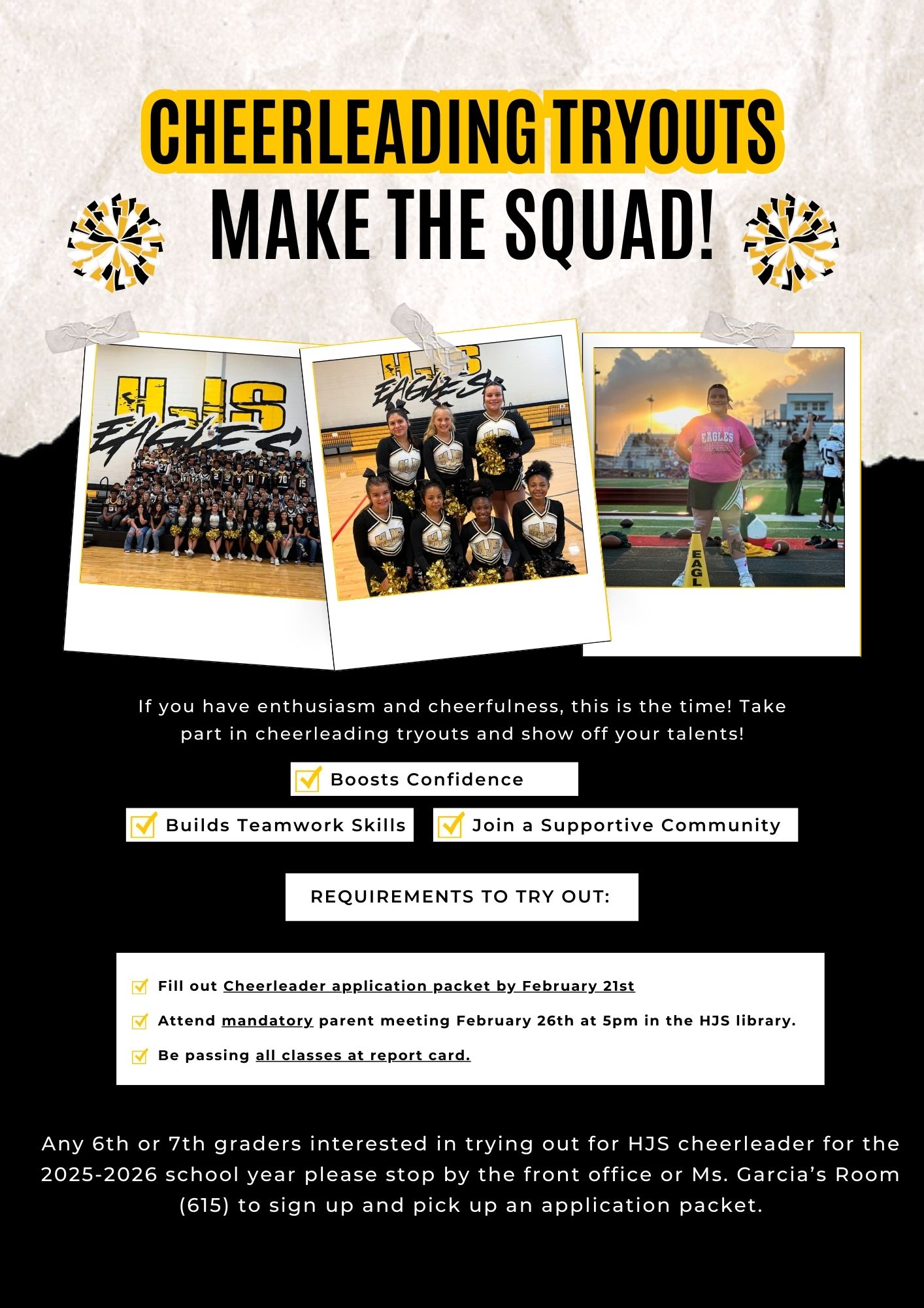 cheer tryout poster